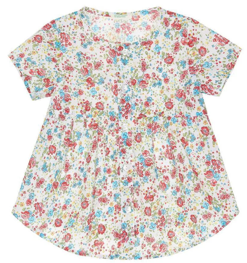 ΠΟΥΚΑΜΙΣΟ BENETTON GARDEN BABY G ΛΕΥΚΟ/ΠΟΛΥΧΡΩΜΟ (68 CM)-(6-9 ΜΗΝΩΝ)