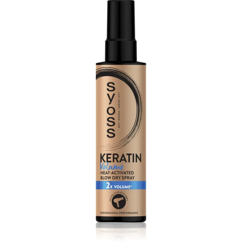 Syoss Keratin Volume σπρέι θερμοπροστασίας για μαλλιά για αύξηση του όγκου 200 ml