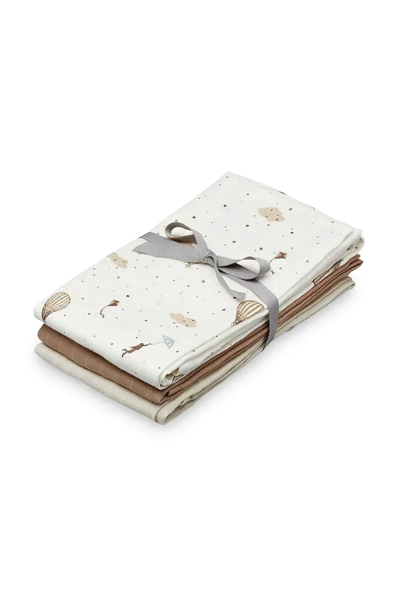 Cam Cam Copenhagen πάνα παιδικά βαμβακερά Dreamland, Camel, Light Sand 3-pack