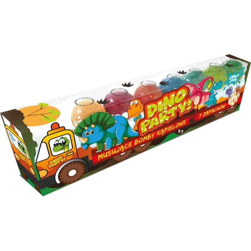 Chlapu Chlap Dino Truck αφρώδεις μπάλες για το μπάνιο για παιδιά 7x50 γρ