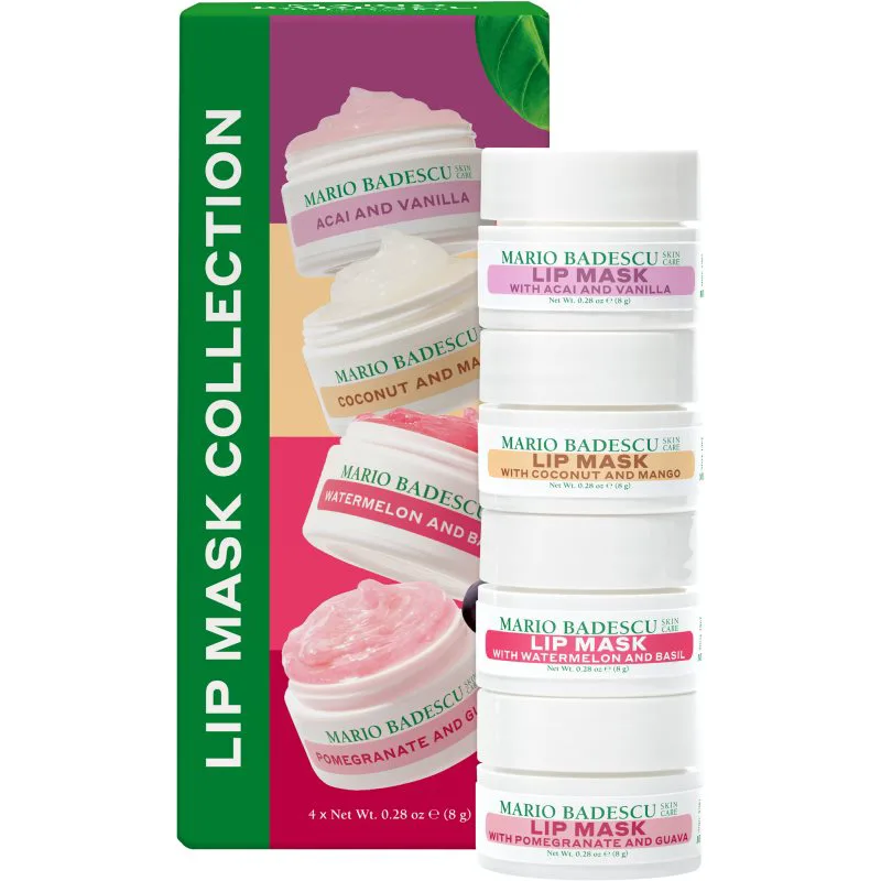 Mario Badescu Lip Mask Collection ενυδατική μάσκα χειλιών σετ δώρου 4x8 ml