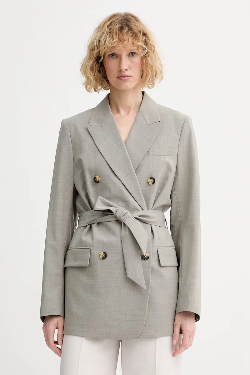 Rag & Bone Σταυρωτό σακάκι γυναικείο με μαλλί Virginia