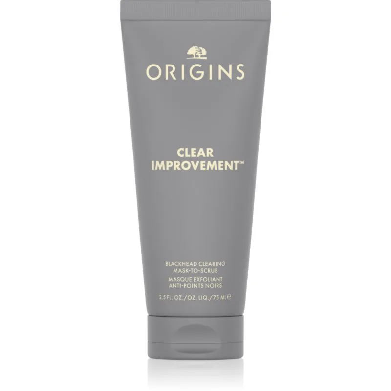 Origins Clear Improvement® Blackhead Clearing Mask-To-Scrub μάσκα καθαρισμού πόρων κατά των μαύρων στιγμάτων 75 ml