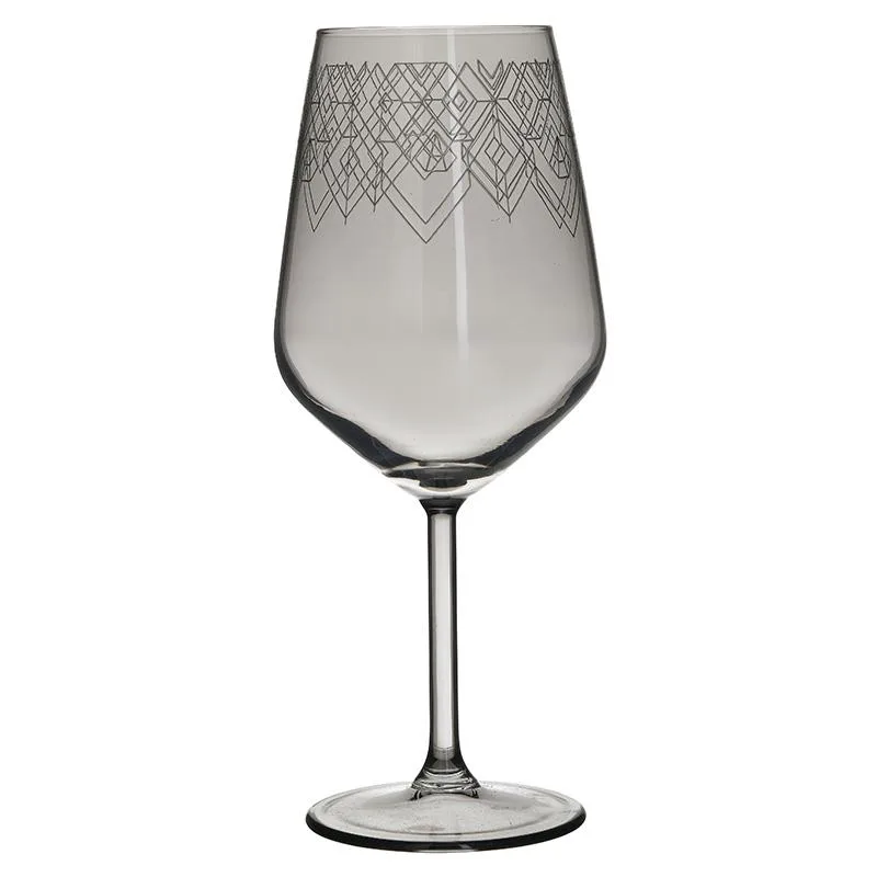 Σετ Ποτήρι Κρασιού 6τμχ Γυάλινο CLICK 470ml 6-60-961-0035 (Υλικό: Γυαλί, Χρώμα: Γκρι, Μέγεθος: Κολωνάτο) - CLICK - 6-60-961-0035