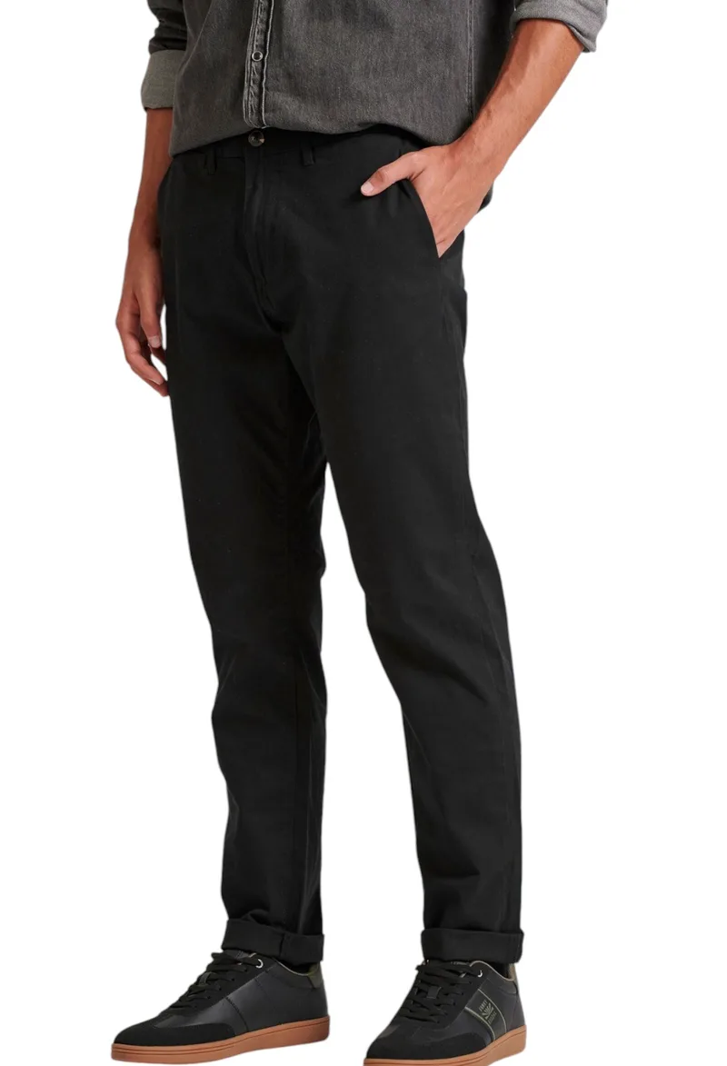 Παντελόνι Υφασμάτινο Funky Buddha Chino FBM010-001-02-BLACK Ανδρικό