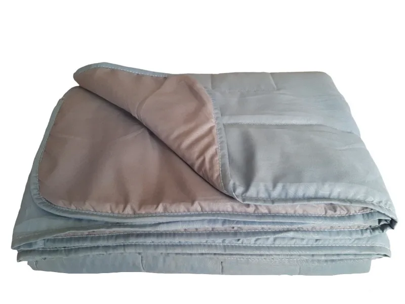 Κουβερλί 2 Όψεων Microfiber Μονό 160x240εκ. Λαχούρι 24home Grey-Light Blue (Ύφασμα: Microfiber, Χρώμα: Μπλε, Μέγεθος: Μονά) - 24home.gr - 24-frazada-1-grey-light blue