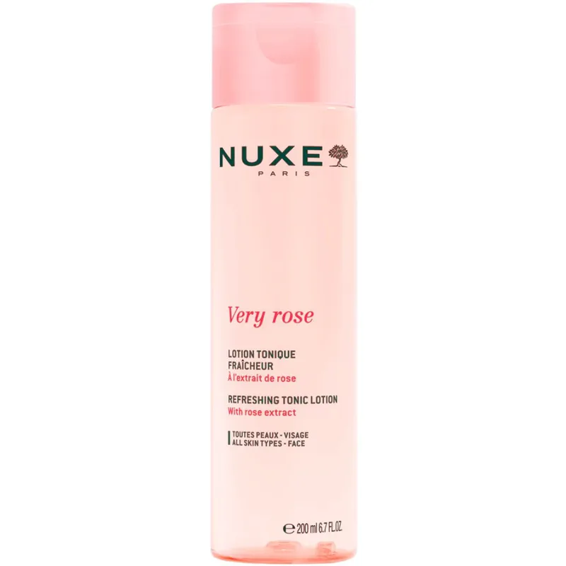 Nuxe Very Rose Refreshing Tonic Lotion Αναζωογονητική Τονωτική Λοσιόν με Εκχύλισμσα Ροδιού για Κάθε Τύπο Επιδερμίδας 200ml