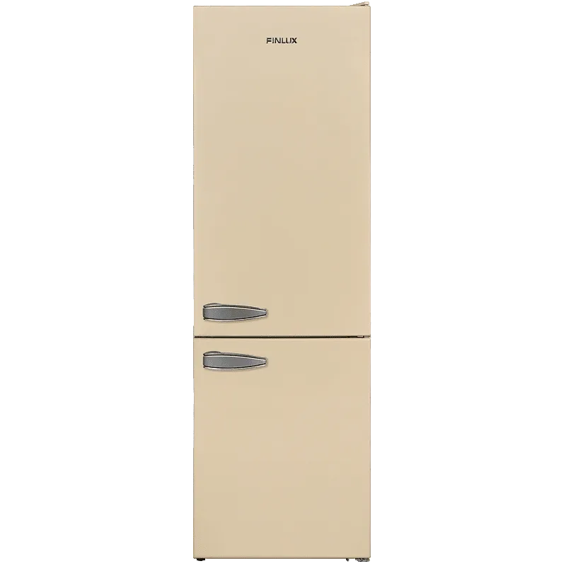 Finlux FXCA 31320 BEE RETRO Ψυγειοκαταψύκτης 268lt, Ε (Υ170xΠ54xΒ59,5εκ) Μπεζ FXCA 31320 BEE