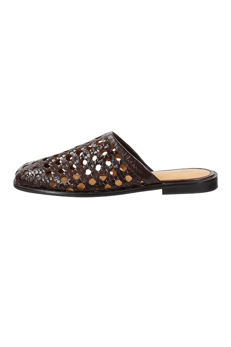 Gant γυναικεία δερμάτινα mules "Gimble" - 32501251 Καφέ Σκούρο