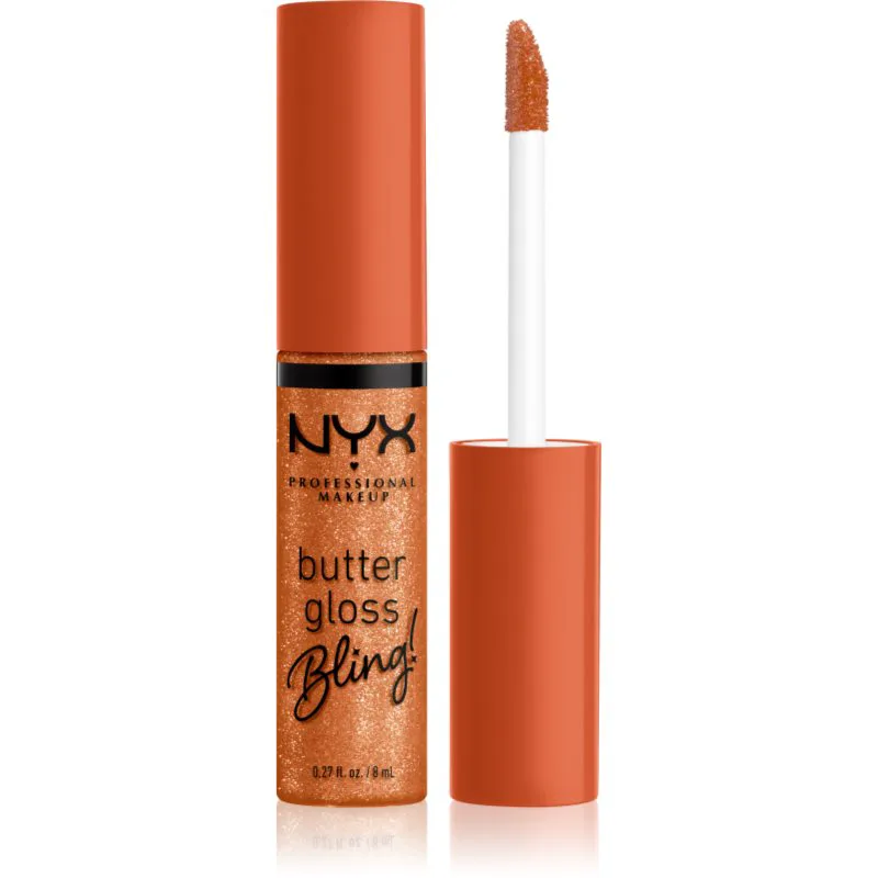 NYX Professional Makeup Butter Gloss Bling λιπ γκλος αστραφτερό απόχρωση 03 Pricey 8 ml