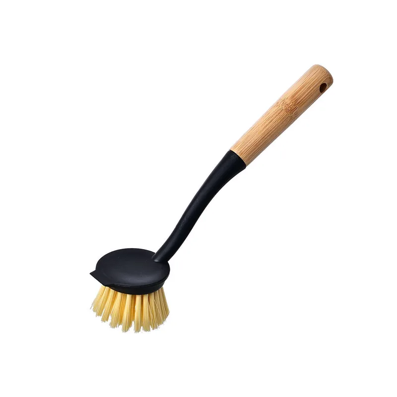 Βούρτσα Καθαρισμού Πιάτων Πλαστική-Bamboo Essential Μαύρη Estia 7x5,3x27εκ. 04-14247 (Υλικό: Πλαστικό, Χρώμα: Μαύρο) - estia - 04-14247