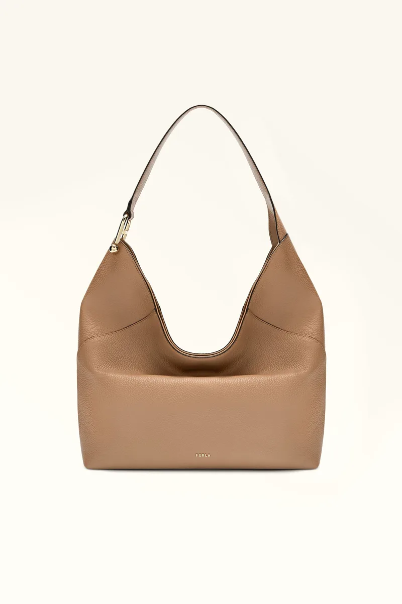 Furla γυναικεία δερμάτινη τσάντα ώμου "Lara L" - WB01876-HSF000 Μπεζ