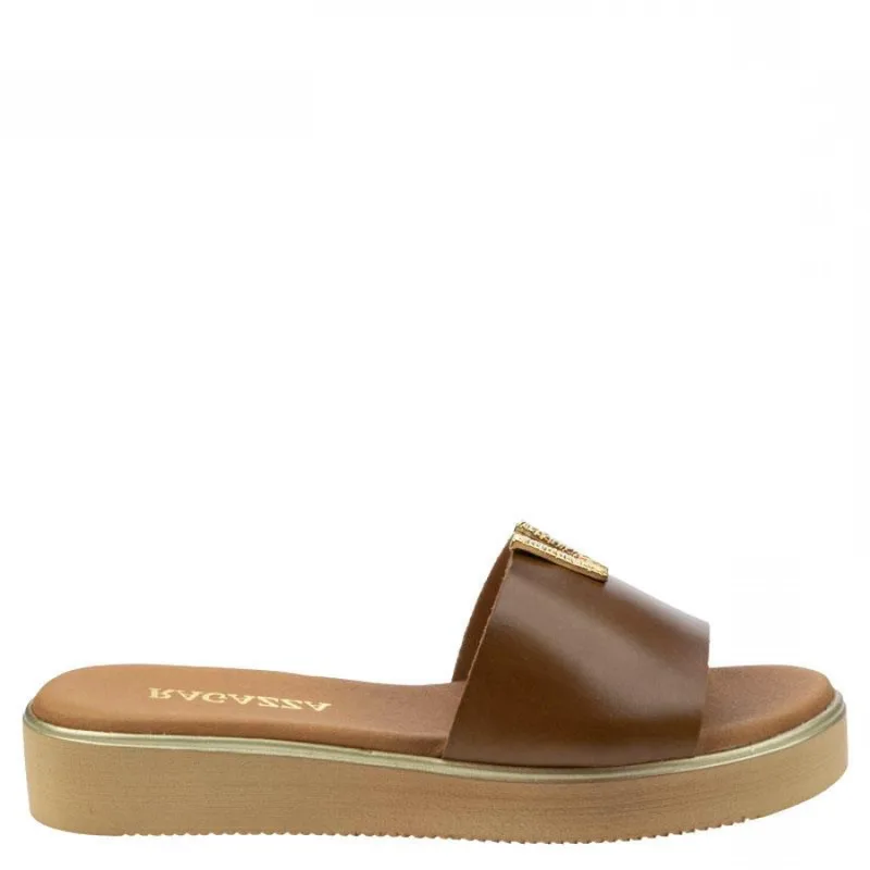 Γυναικείες Ανατομικές Παντόφλες Ragazza 01085 Tampa leather