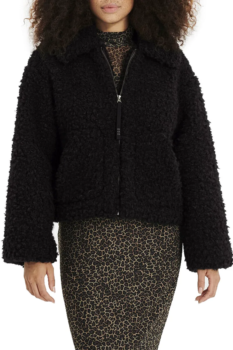 Μπουφάν Ugg Maeve Sherpa 1120636-BLK Γυναικείο
