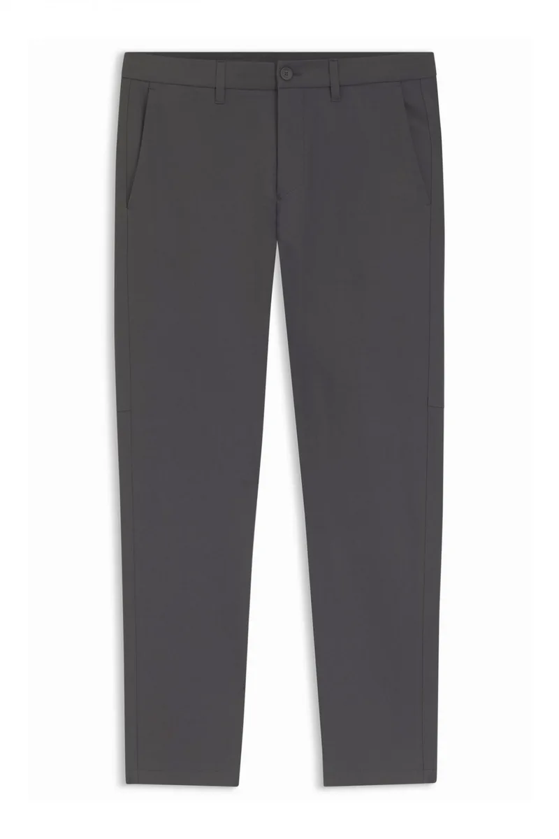 BOSS ATHLEISURE ΠΑΝΤΕΛΟΝΙ CHINO SLIM FIT T_COMMUTER-SLIM ΧΑΚΙ-ΓΚΡΙ