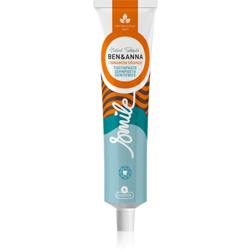 BEN&ANNA Toothpaste Cinnamon Πορτοκαλί φυσική οδοντόπαστα 75 ml