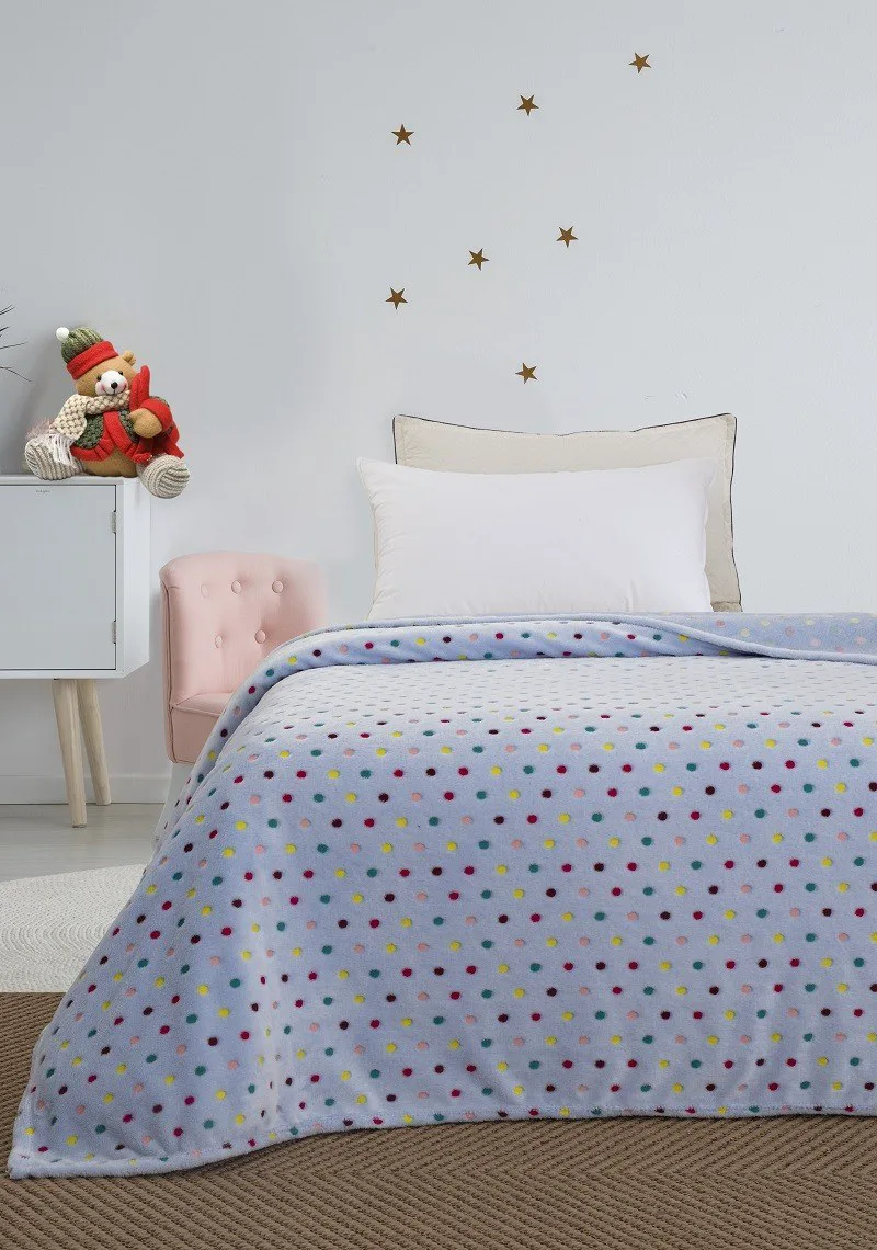 Κουβέρτα Φωσφοριζέ Fleece Ημίδιπλη Palamaiki Bubble 160x220