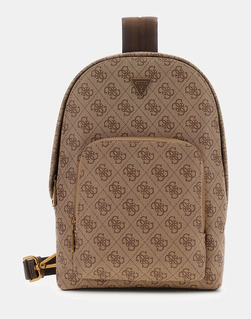 GUESS MILANO BACKPACK CROSSOVER ΤΣΑΝΤΑ ΑΝΔΡΙΚΟ HMMILOP6202-BBO Biege