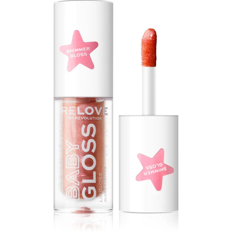 Revolution Relove Baby Gloss Shimmer αστραφτερό λιπ γκλος απόχρωση Ethereal 1.8 ml