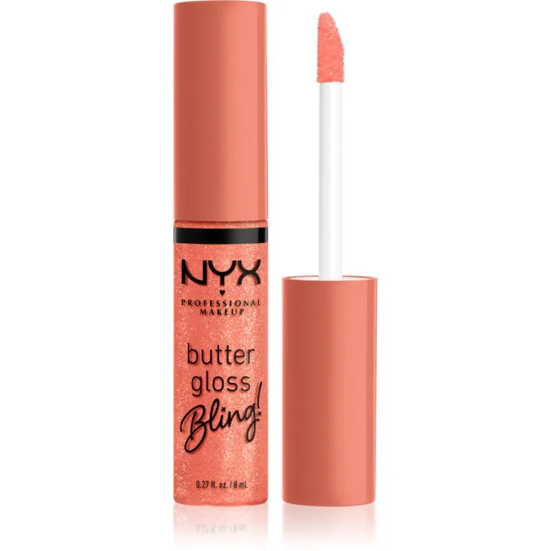 NYX Professional Makeup Butter Gloss Bling λιπ γκλος αστραφτερό απόχρωση 02 Dripped Out 8 ml