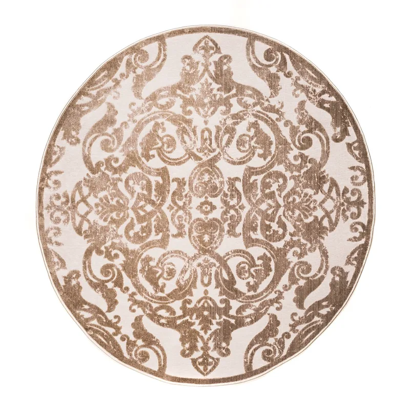 ΧΑΛΙ ZIRA 9103 CREAM VISON - Klonaras Home Fashion 160εκ - Στρόγγυλο
