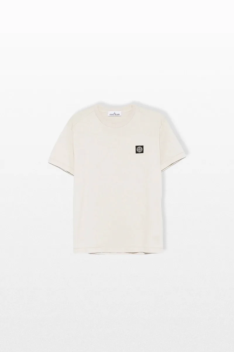 STONE ISLAND Ανδρικό Μπεζ Lightweight-Jersey T-shirt