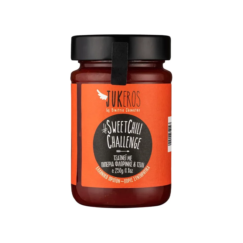 Τσάτνεϊ Πιπεριάς Φλώρινας με Τσίλι - Jukeros - 250gr Gluten Free Lactose Free Vegan Ελλάδα