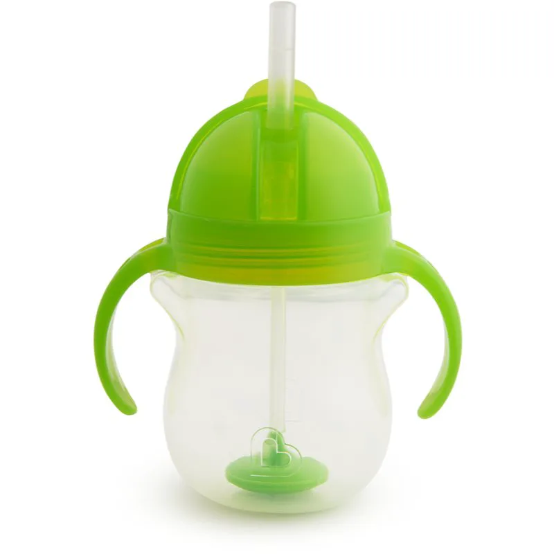 Munchkin Click Lock™ Tip & Sip κύπελλο με καλαμάκι με βάρος Green 6 m+ 207 ml