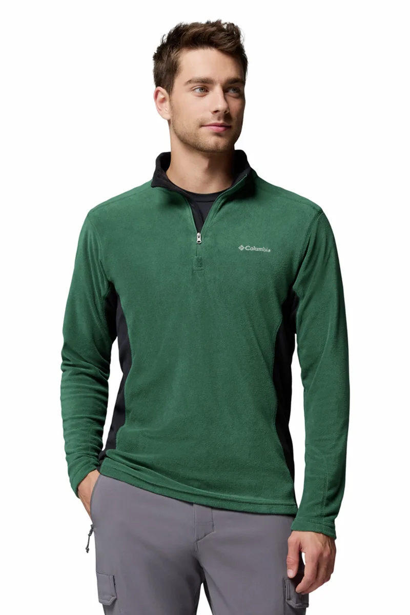 ΑΝΔΡΙΚΗ ΜΠΛΟΥΖΑ KLAMATH RANGE™ II HALF ZIP FLEECE COLUMBIA ΚΑΝΟΝΙΚΗ ΓΡΑΜΜΗ ΠΡΑΣΙΝΟ/ΜΑΥΡΟ