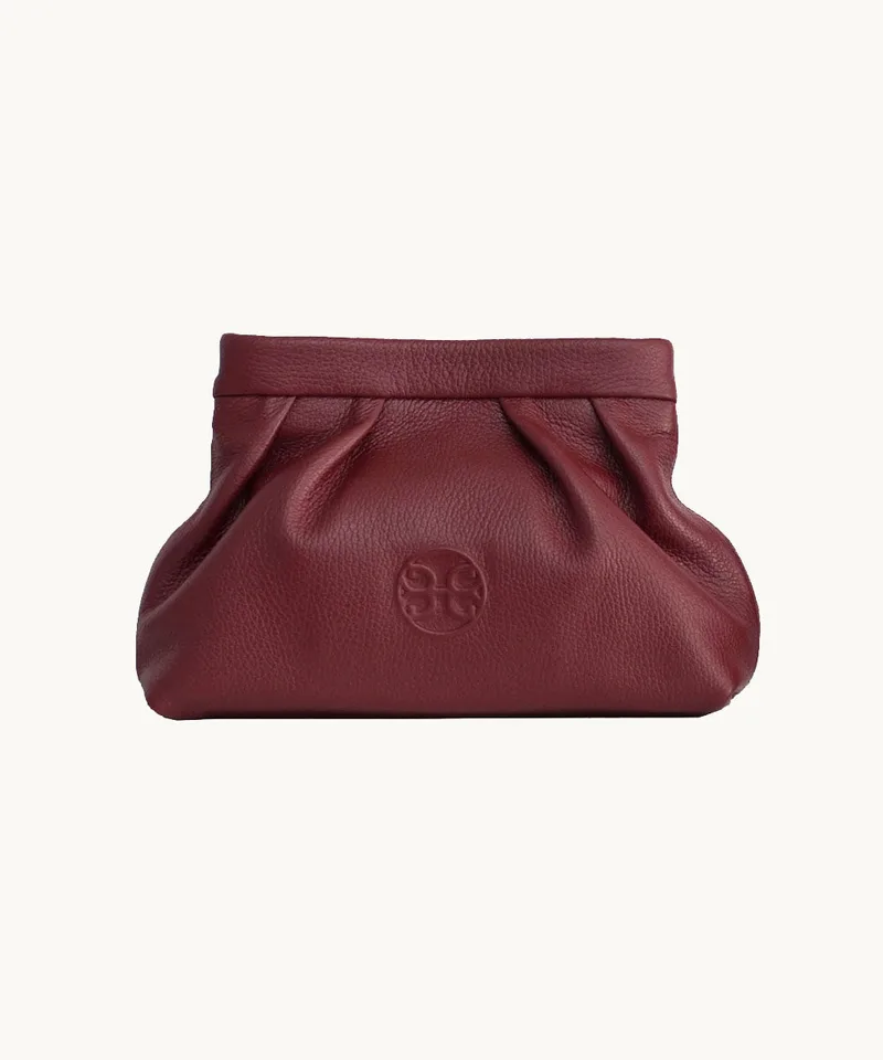 Bonendis Kiss Small in Cherry Red Leather Κόκκινο