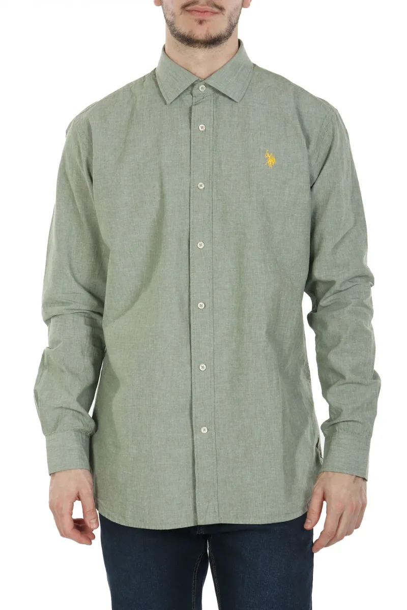 U.S.POLO ASSN ΠΟΥΚΑΜΙΣΟ REGULAR FIT ΜΕΝΤΑ