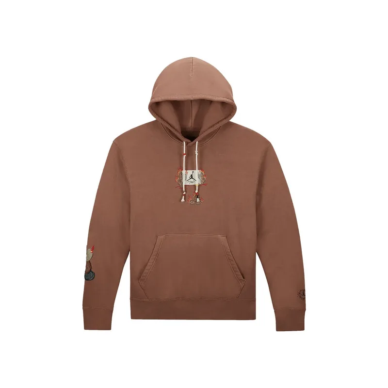 Sneakers Nike Travis Scott x Jordan Flight Graphic Hoodie Archaeo Brown