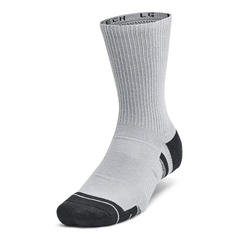 Under Armour Unisex Under Armour Perf Tech 6-Pack Crew Mod Gray/ Mod Gray/ Jet Gray XL