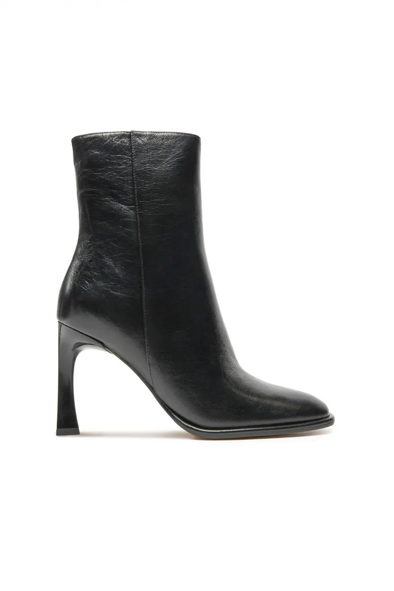 MICHAEL KORS ΠΑΠΟΥΤΣΙΑ ΜΠΟΤΑΚΙΑ KELSEA BOOTIE ΦΕΡΜΟΥΑΡ LOGO ΜΑΥΡΟ