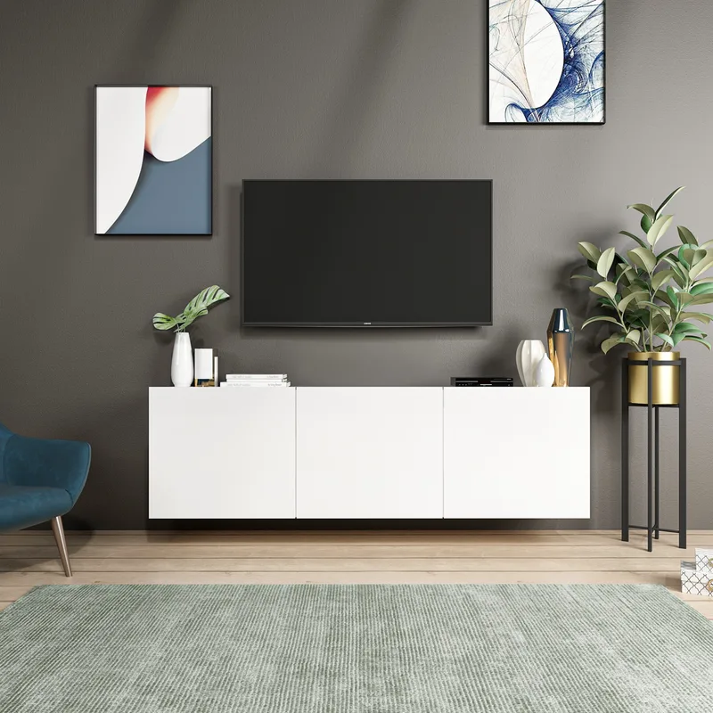 Βάση Τηλεόρασης White 382Nrc1110 (150x44x31)