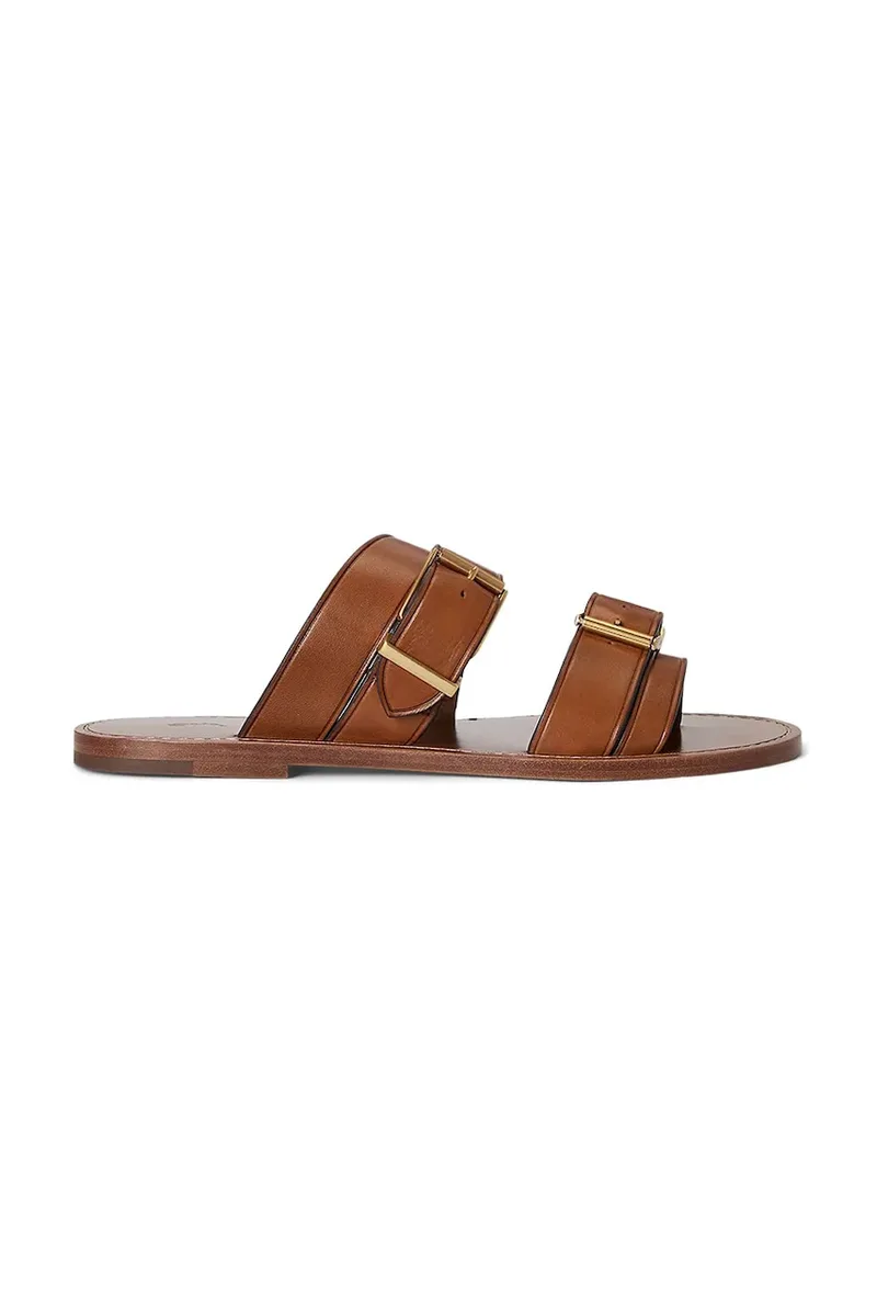 Δερμάτινες παντόφλες Polo Ralph Lauren Bkle Slide