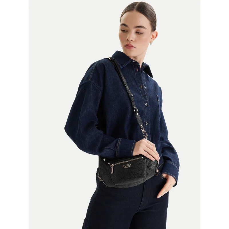 Τσάντα Guess Marsha Mini HWBG95 01720 Μαύρο