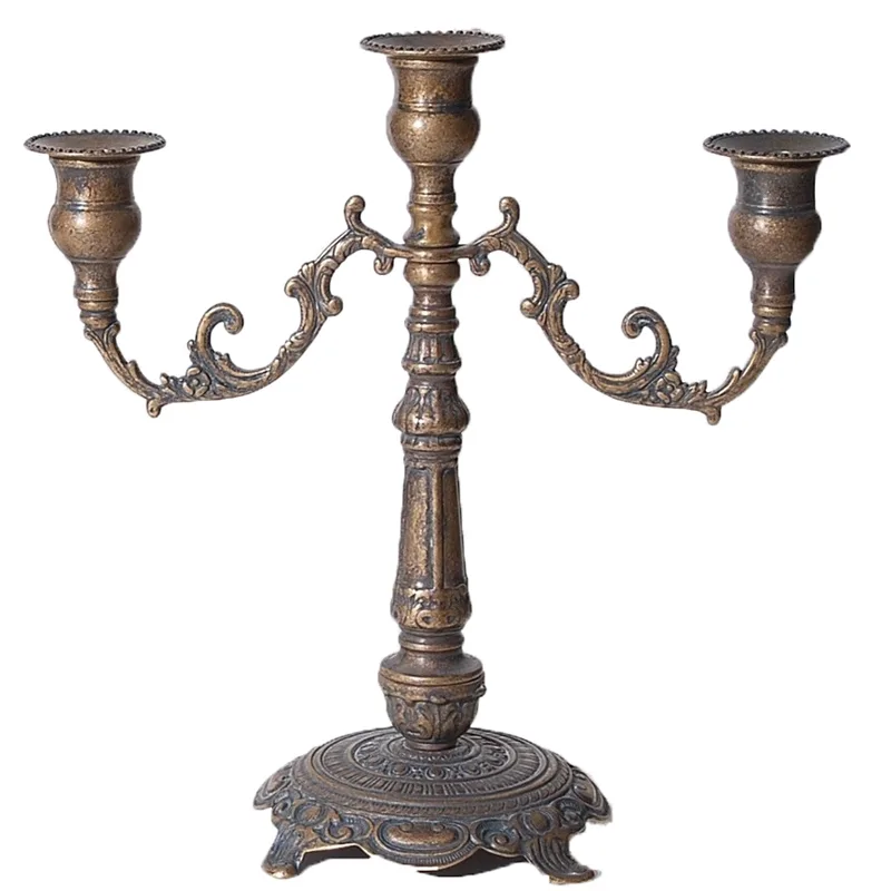 Κηροπήγιο Μπρούτζινο 3Θέσιο 30εκ. Royal Art STL1397BR (Υλικό: Μπρούτζινο) - Royal Art Collection - STL1397BR