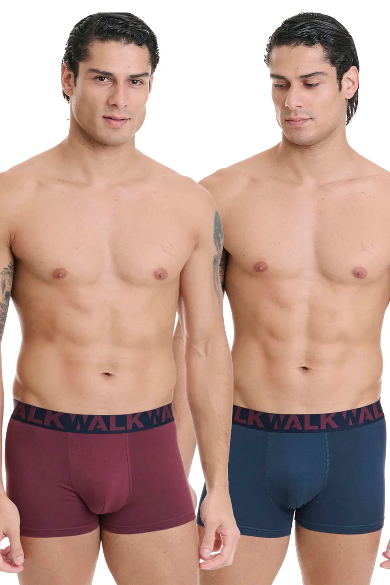 Walk ανδρικά μποξεράκια Stretch Cotton (Συσκ. 2τμχ.)-W1755-1-0327