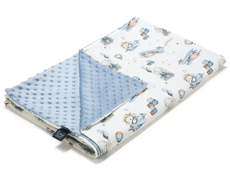 Λεπτή Κουβέρτα Simbo Minky Wind Blue