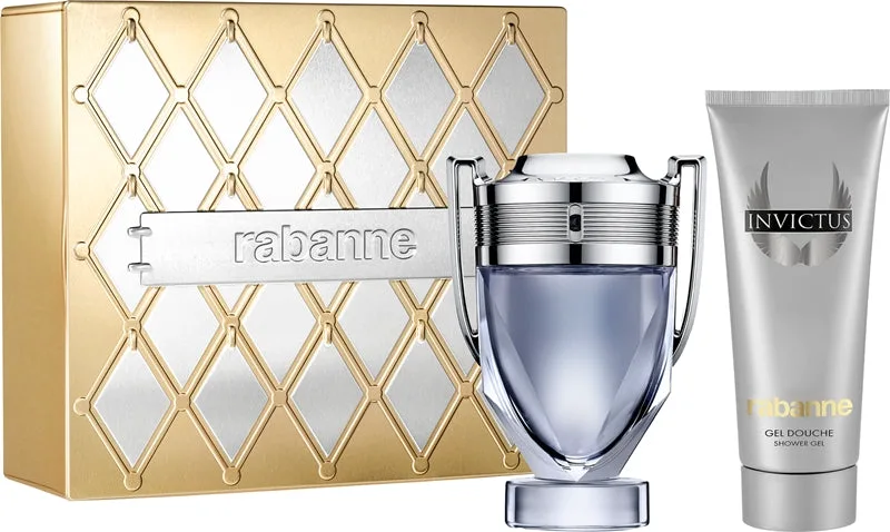 Rabanne Invictus Gift Set for Men Eau de Toilette 100ml + Perfumed Shower Gel 100ml
