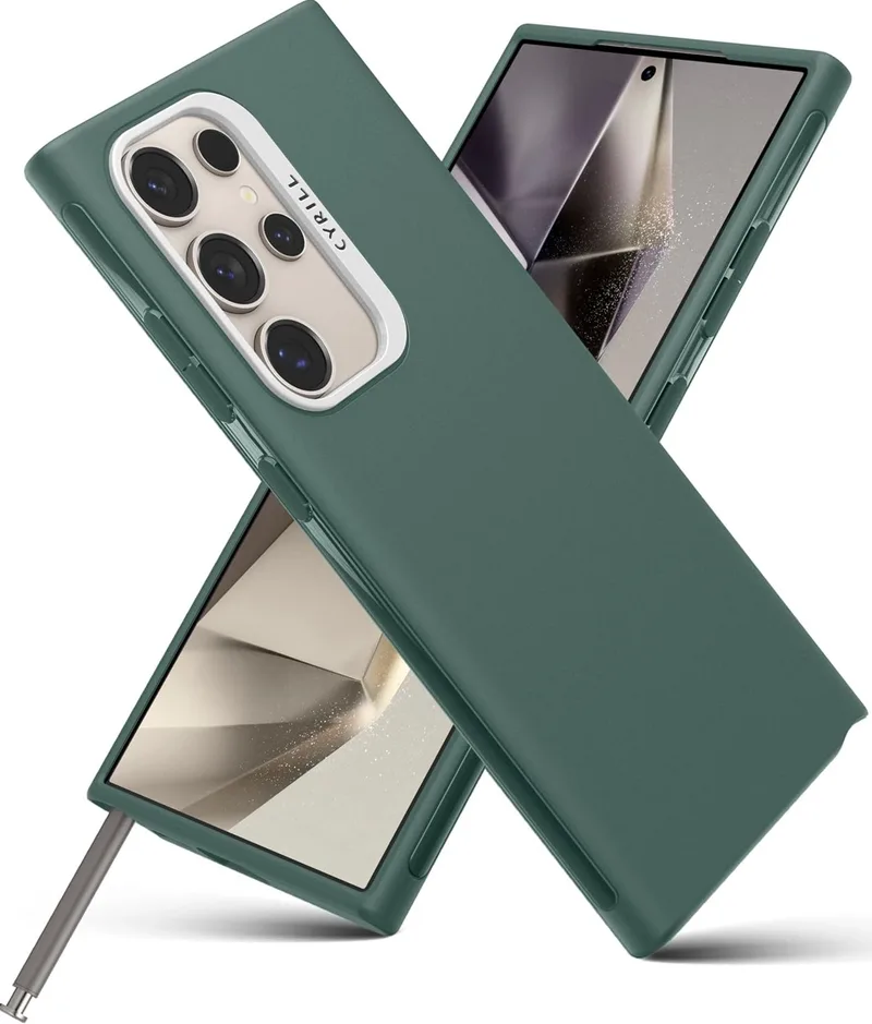 Θήκη Σιλικόνης με Λουράκι Χειρός - Samsung Galaxy S24 Ultra - Spigen Cyrill UltraColor - Kale (ACS07316)