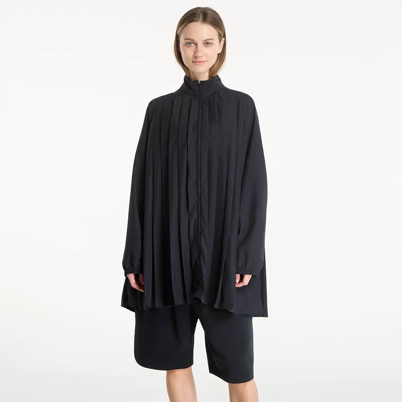 Φόρεμα Nike Sportswear Women's Oversized Long-Sleeve Pleated Mini Dress Black/ Black XS