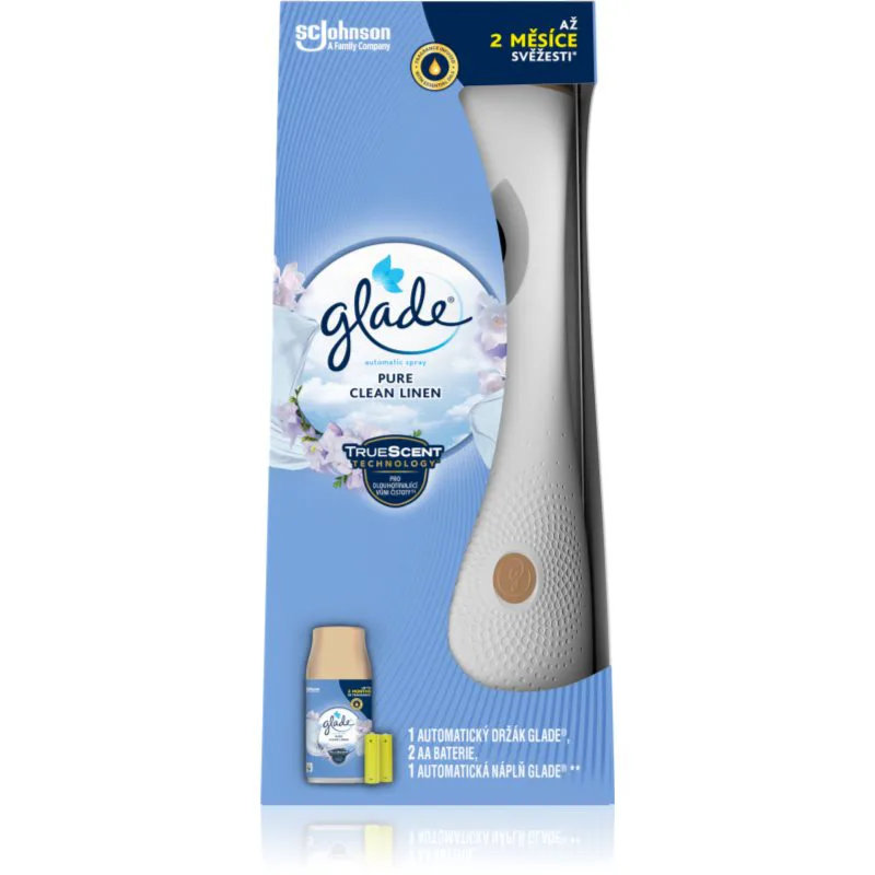 GLADE Automatic Spray Pure Clean Linen αυτόματο αποσμητικό χώρου με ανταλλακτικό 269 ml