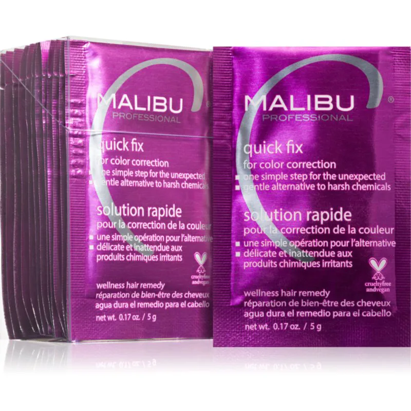 Malibu C Quick Fix αναγεννητική και καθαριστική θεραπεία για τα μαλλιά 12x5 γρ