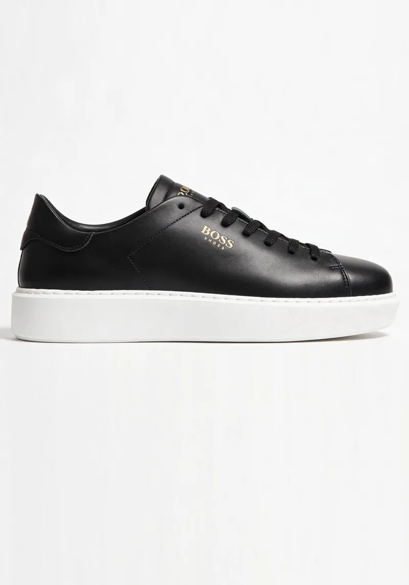 BOSS Shoes Δερμάτινα Sneakers Sneakers - D5720 Black Garda