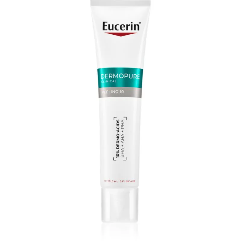 Eucerin DermoPure Clinical Peeling 10 κρέμα νύχτας με αποτέλεσμα πίλινγκ για προβληματική επιδερμίδα, ακμή 40 ml