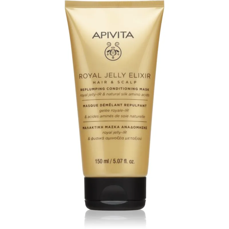 Apivita Royal Jelly Elixir Replumping Conditioning Mask κοντίσιονερ και μάσκα 2 σε 1 150 ml