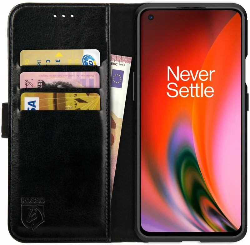 Κόκκινο Element PU Θήκη Πορτοφόλι OnePlus Nord 2 5G - Black (8719246326424)