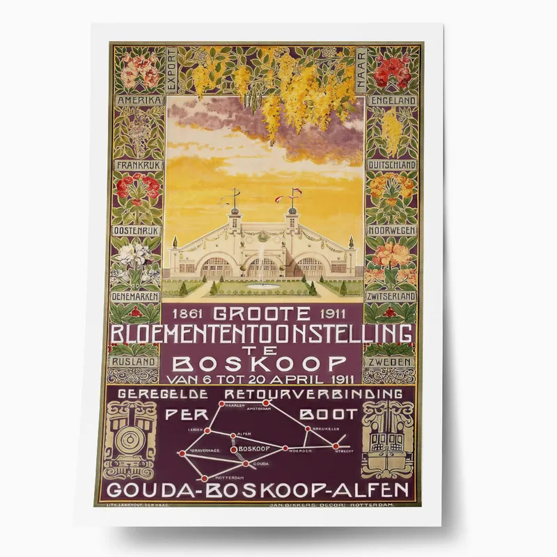 Πόστερ 1911 GREAT FLOWER EXHIBITION